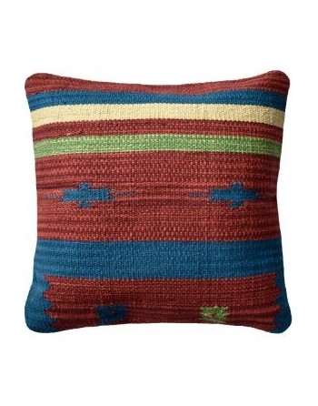 Andy Kilim Cushion Cover-16x16 Inches-Craftinence