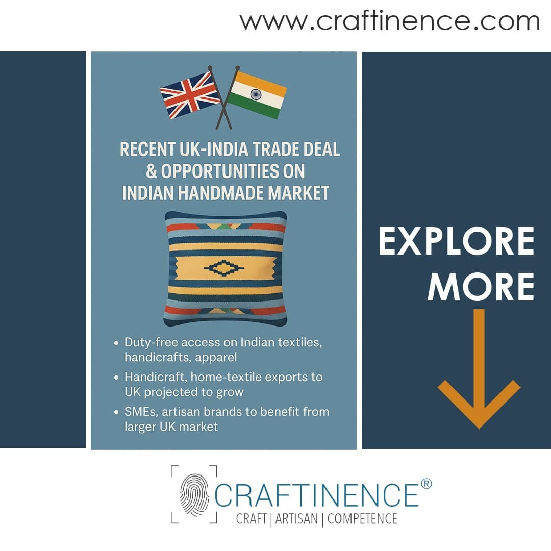Crafted by Hands, Loved Worldwide — Discover India’s Handmade Soul in the Wake of the India–UK Trade Deal