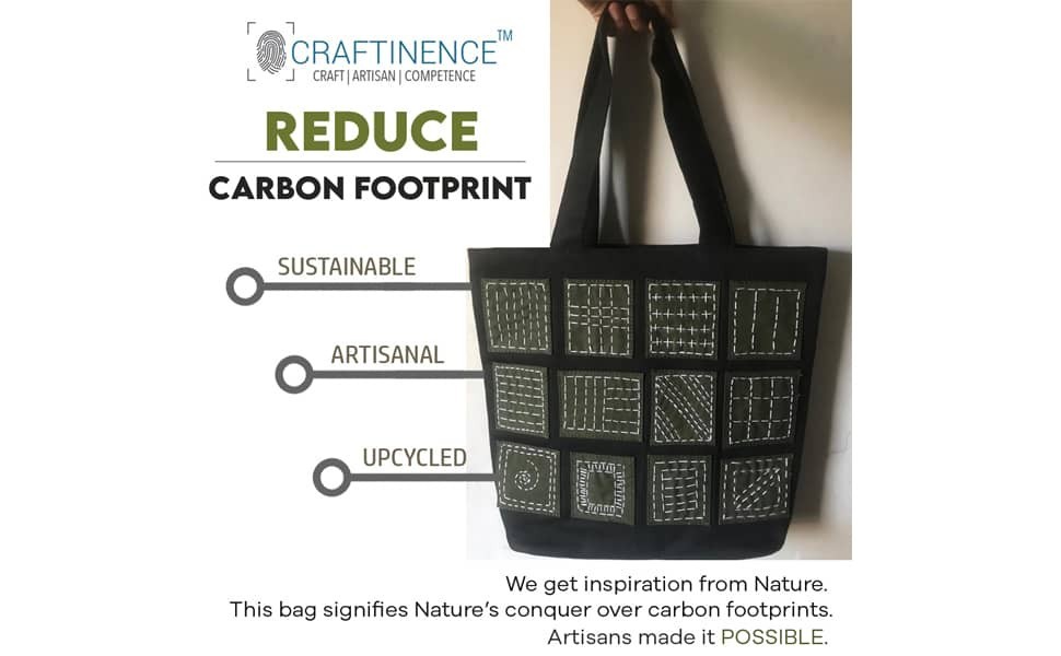 Craftinence Handmade Eco friendly Shoulder bag for women, flauntit handbags with pride