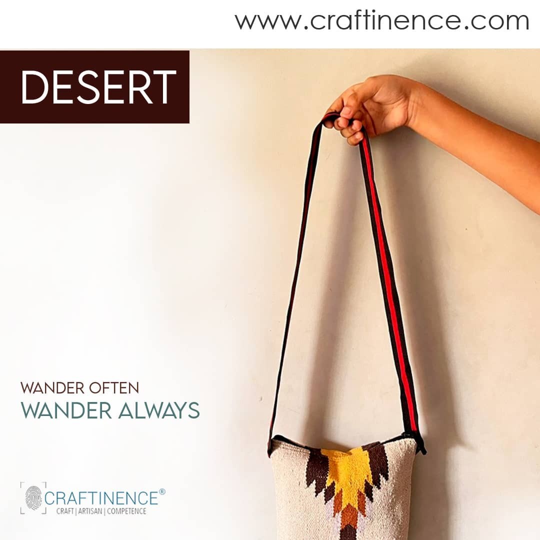 Perfect balancing of Flauntit Bags Price with quality and functionality -Craftinence Nomad Wanderlust Satchel