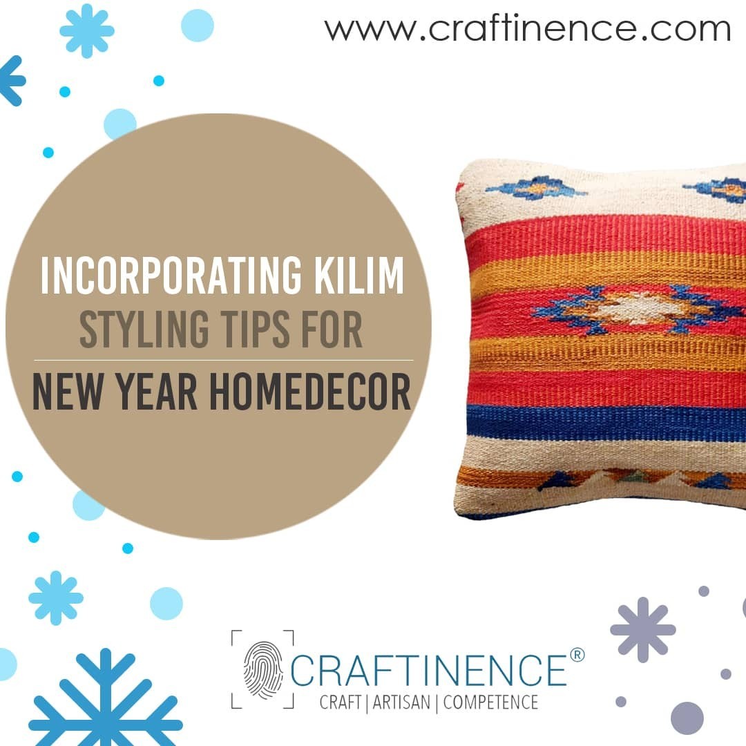Incorporating Kilim: Styling Tips for Home Décor with colorful kilim cushion covers