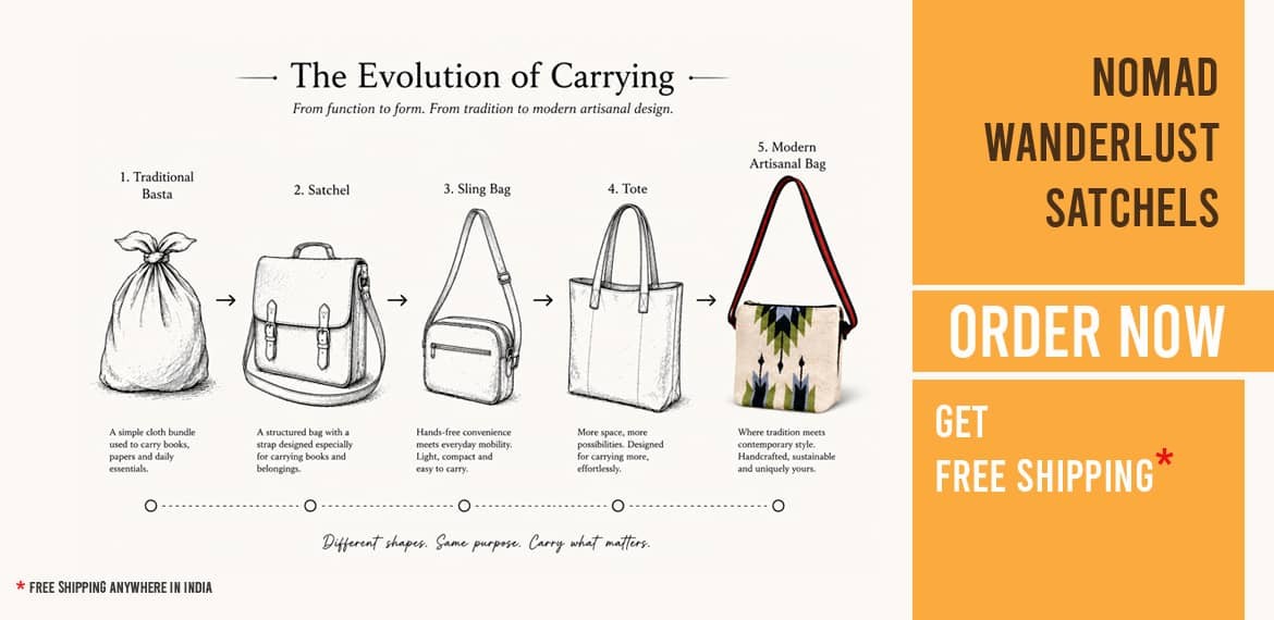 Nomad Wanderlust Satchels - Handmade Wonders